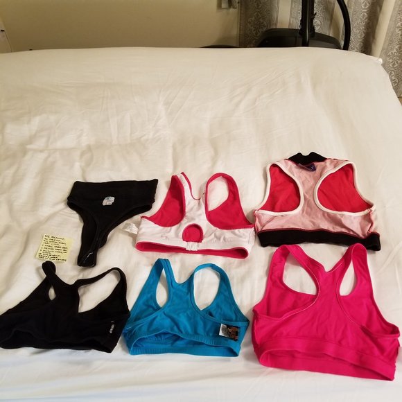#958 Lot of Preowned 5 Sports Bras & 1 Thong - Picture 5 of 16